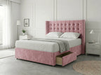 Noble Curve Deluxe | Premium Divan Drawer Bed with Storage Drawers (UK) | Discount Bed Store (DBS) #DB138