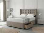 Noble Curve Deluxe | Premium Divan Drawer Bed with Storage Drawers (UK) | Discount Bed Store (DBS) #DB138