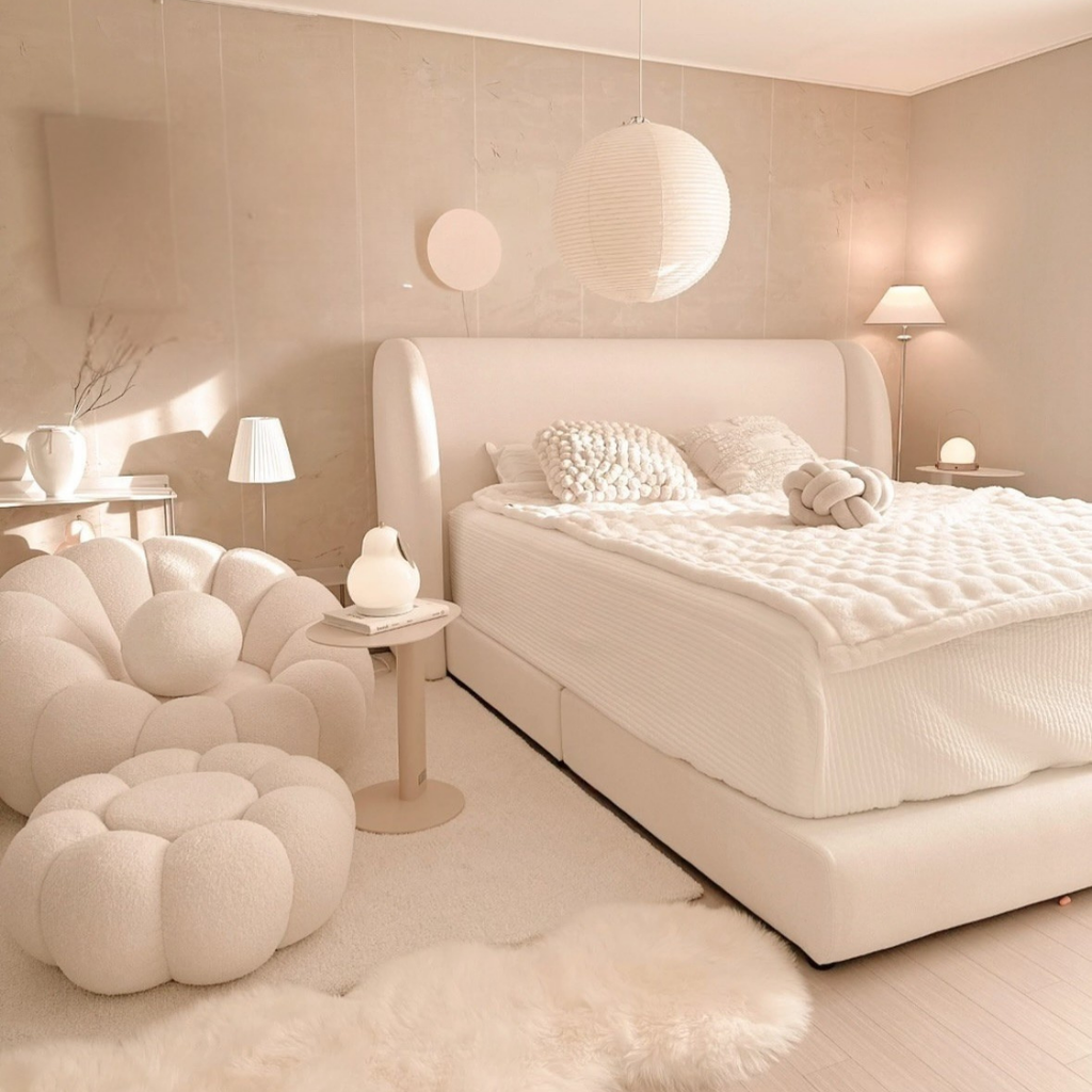 Designer Soft Platform Bed Soft Shell #B133| Optional Ottoman Bed Frame (UK) | Discount Bed Store (DBS)