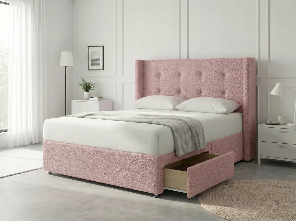 Elite Sleigh Harmony | Divan Drawer Frame with Multi-Drawer Storage Options (UK) | Discount Bed Store (DBS) #DB139