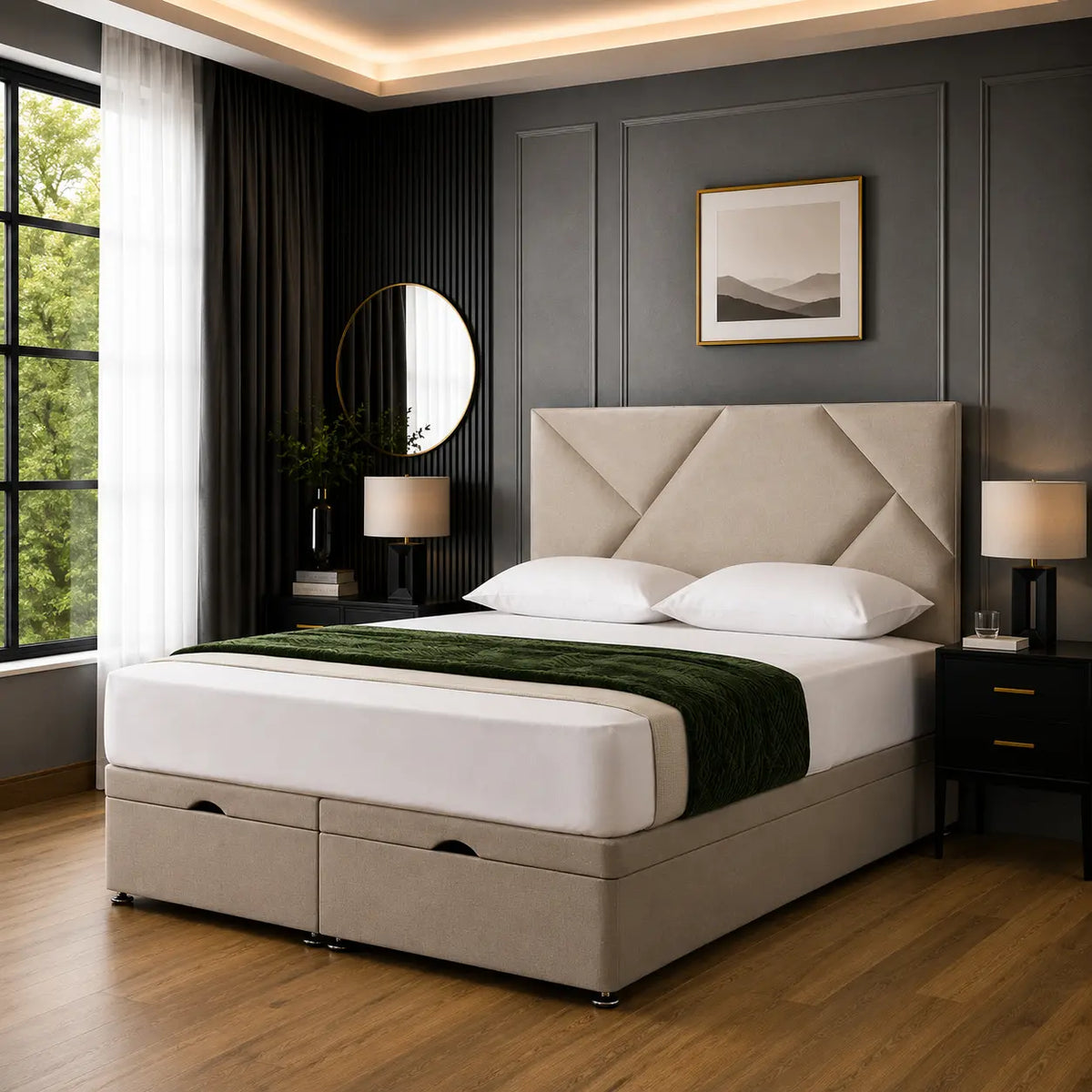 Ascot Divan Ottoman Bed – Premium Storage Bed with Upholstered Finish