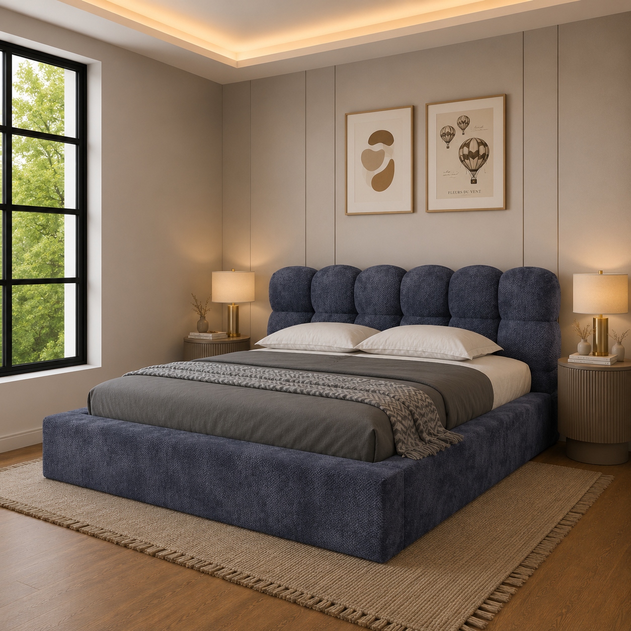 Aurelian Ambassador Bed – Grand Upholstered Luxury Frame | Discount Bed Store (DBS) #11
