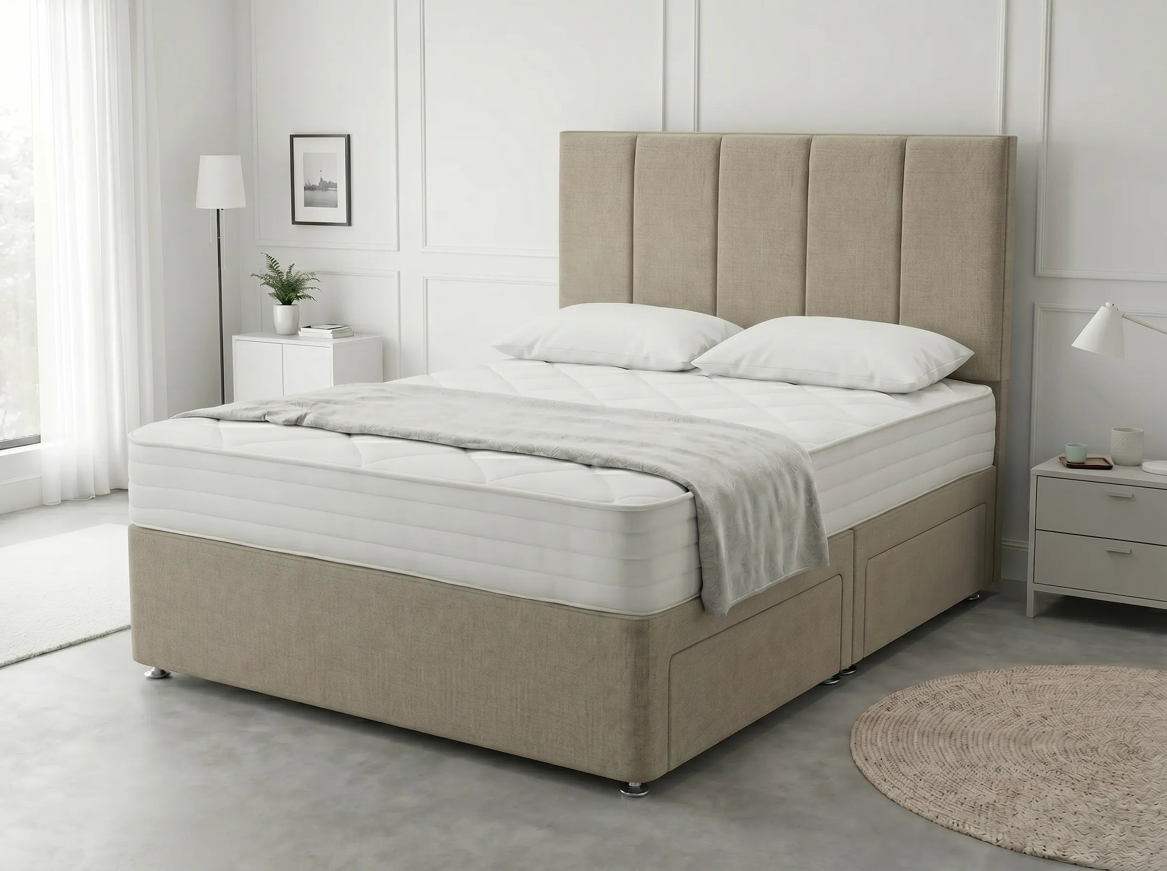 Royal Curve Majesty | Divan Drawer Bed with Seamless Drawer Storage (UK) | Discount Bed Store (DBS) #DB148