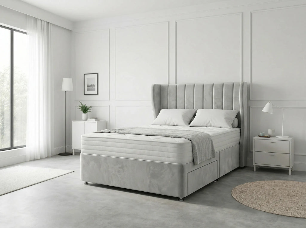 Opulent Curve Prestige | Divan Drawer Bed Optional Drawers (UK) | Discount Bed Store (DBS) #DB140