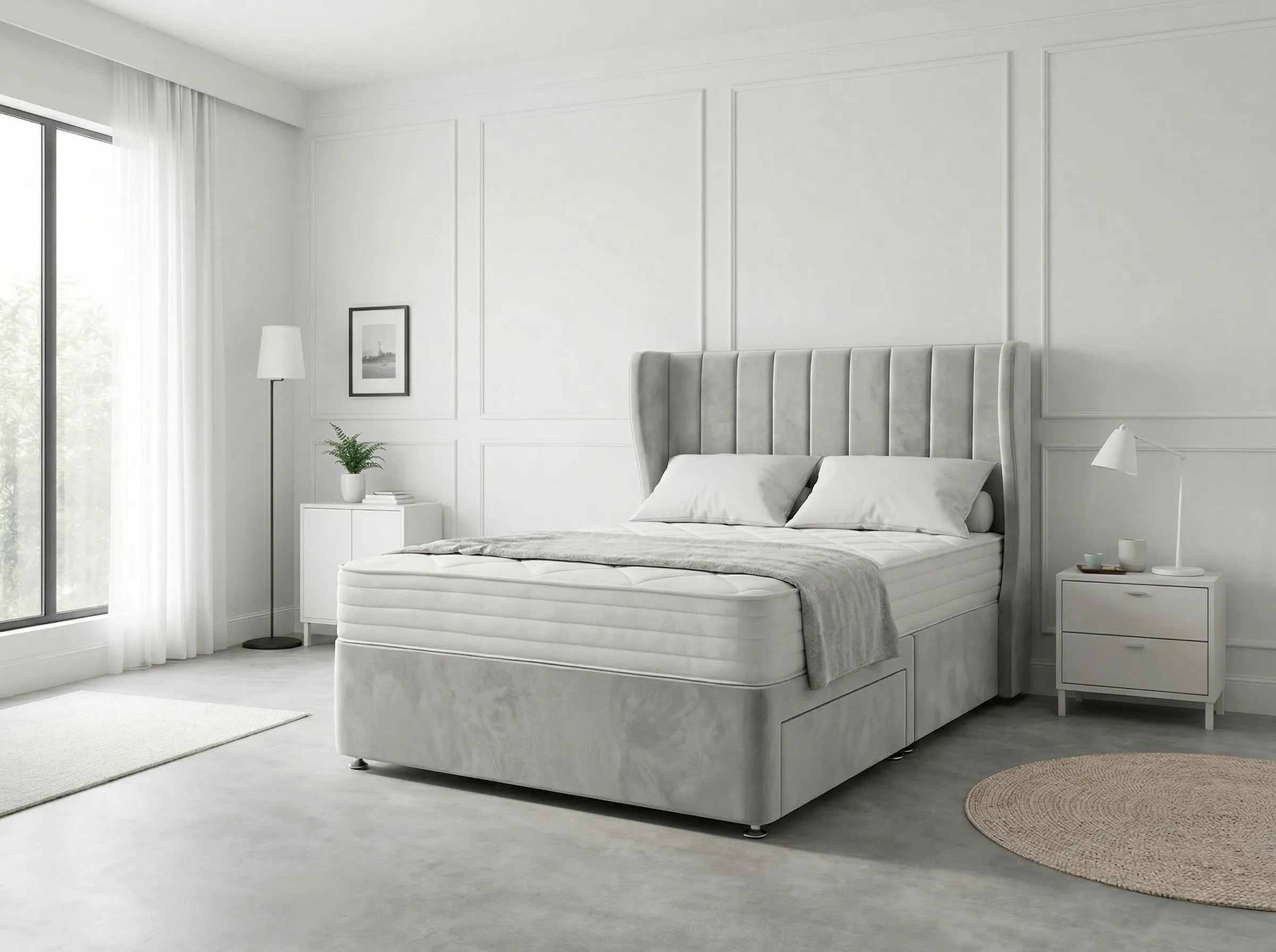 Opulent Curve Prestige | Divan Drawer Bed Optional Drawers (UK) | Discount Bed Store (DBS) #DB140