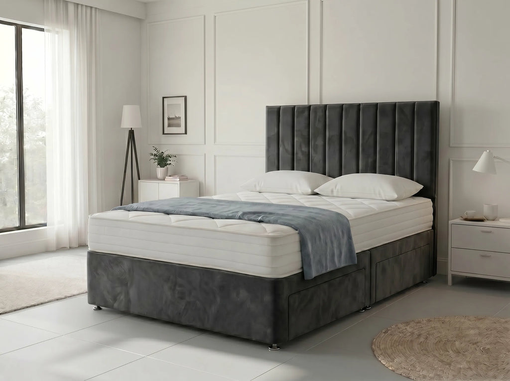 Regal Sleigh Haven Divan Drawer Bed with Side Storage Drawers (UK) | Discount Bed Store (DBS) #DB131