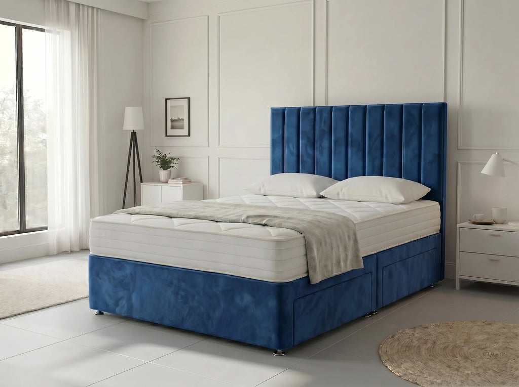 Regal Sleigh Haven Divan Drawer Bed with Side Storage Drawers (UK) | Discount Bed Store (DBS) #DB131