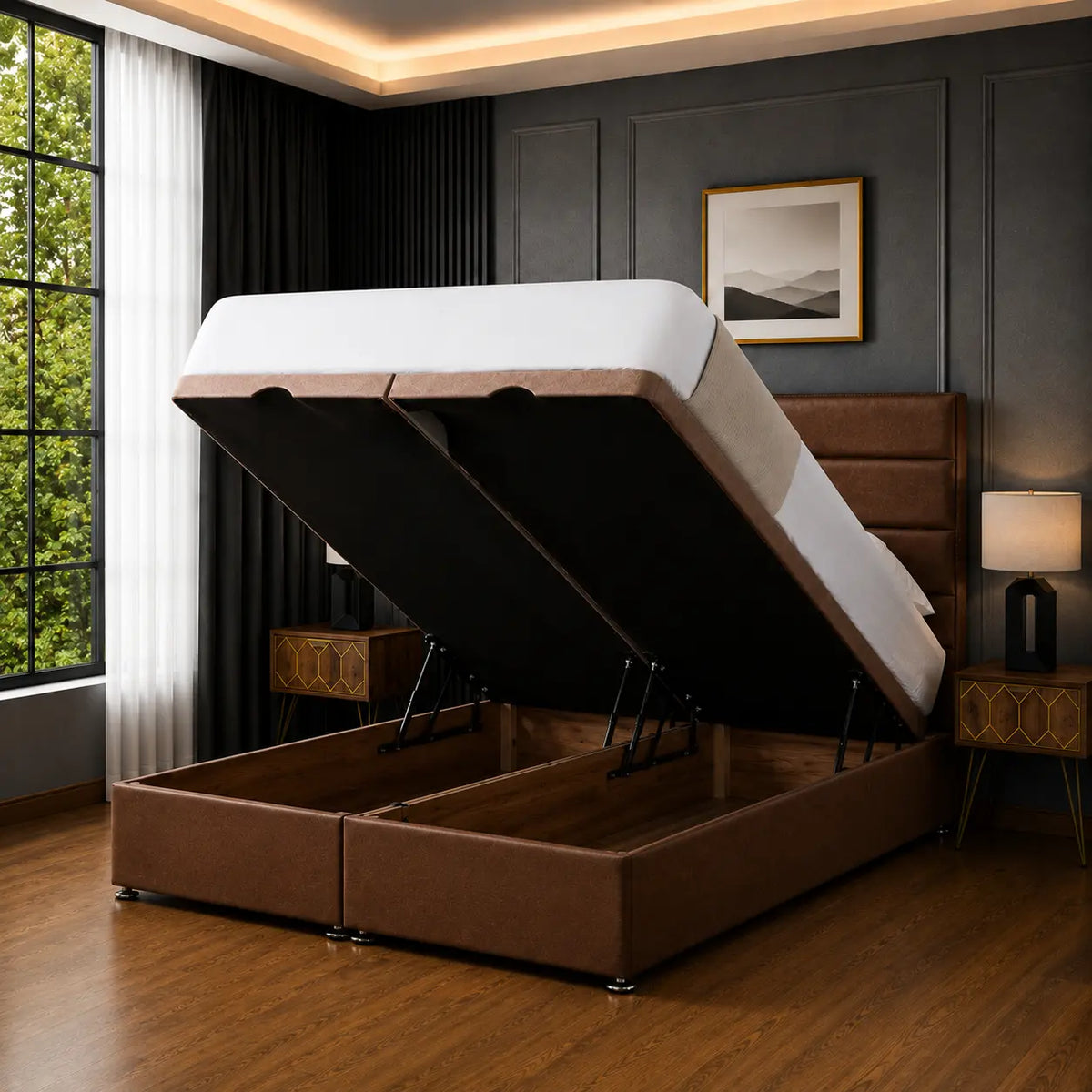 Buckingham Ottoman Divan Bed – Premium Upholstered Storage Bed