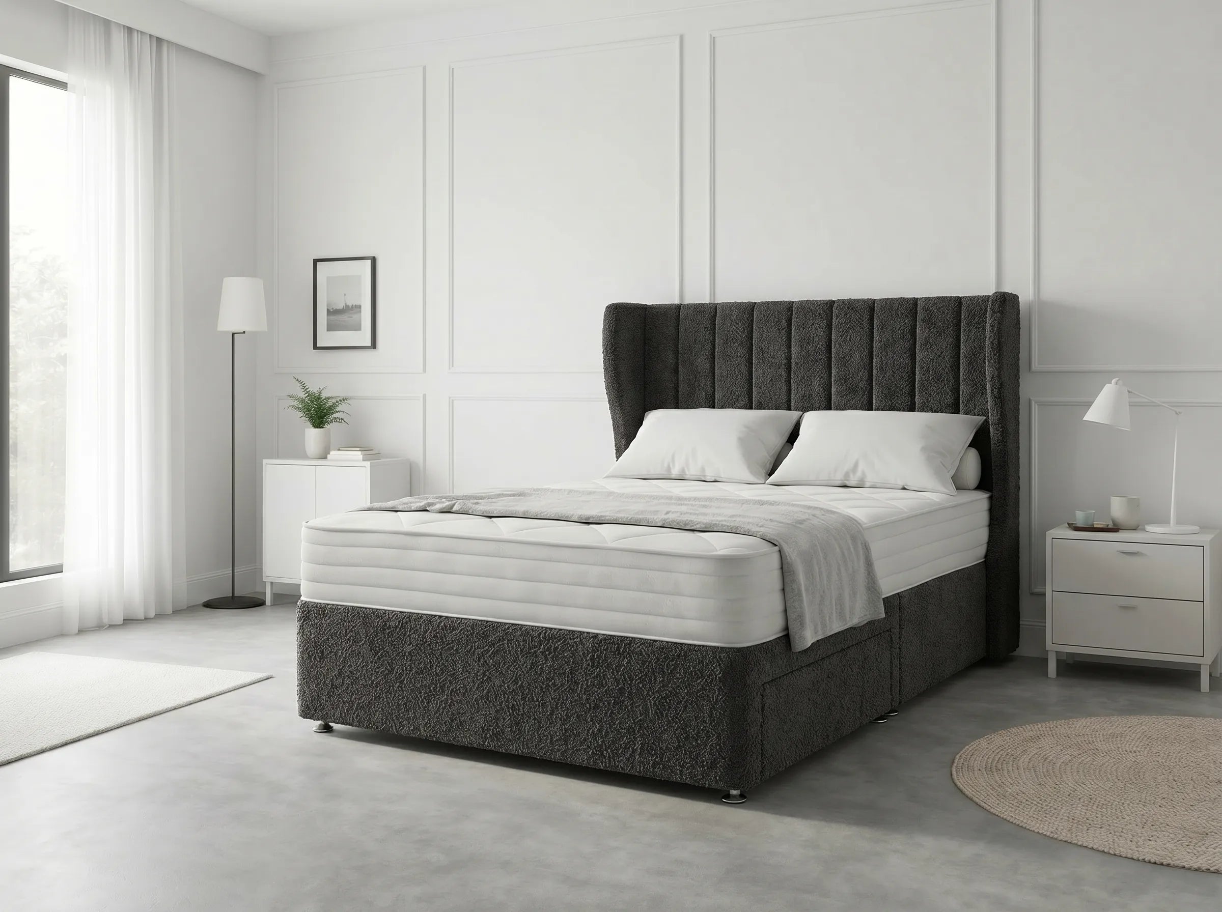 Opulent Curve Prestige | Divan Drawer Bed Optional Drawers (UK) | Discount Bed Store (DBS) #DB140