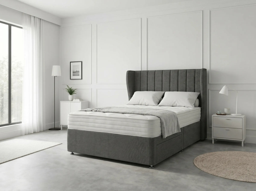Opulent Curve Prestige | Divan Drawer Bed Optional Drawers (UK) | Discount Bed Store (DBS) #DB140