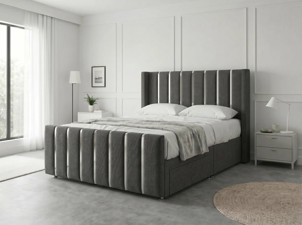Signature Sleigh Comfort | Divan Drawer Bed with Easy-Access Drawer Storage (UK) | Discount Bed Store (DBS) #DB141
