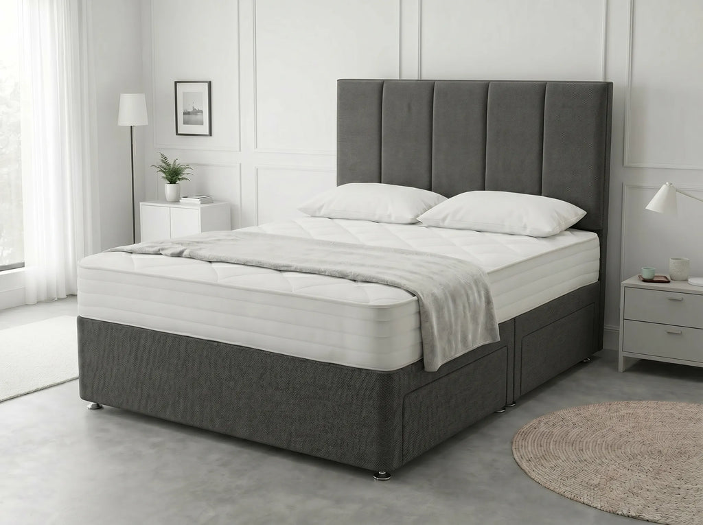 Royal Curve Majesty | Divan Drawer Bed with Seamless Drawer Storage (UK) | Discount Bed Store (DBS) #DB148