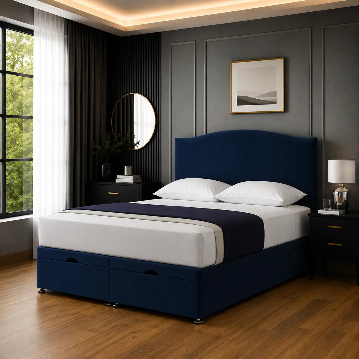 Chelsea Ottoman Divan Bed – Upholstered Storage Bed with Lift-Up Base