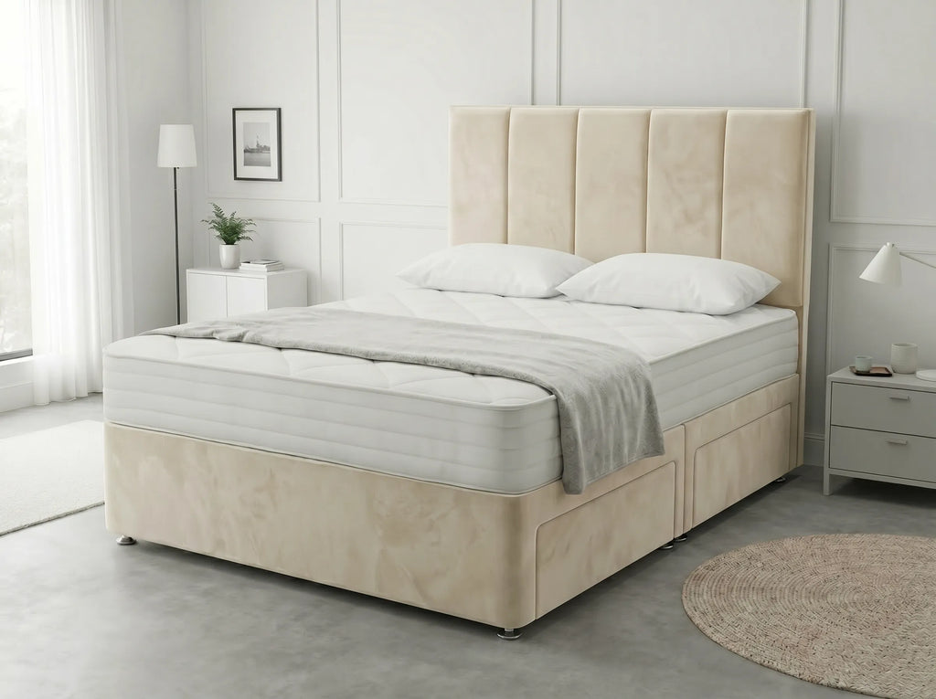 Royal Curve Majesty | Divan Drawer Bed with Seamless Drawer Storage (UK) | Discount Bed Store (DBS) #DB148