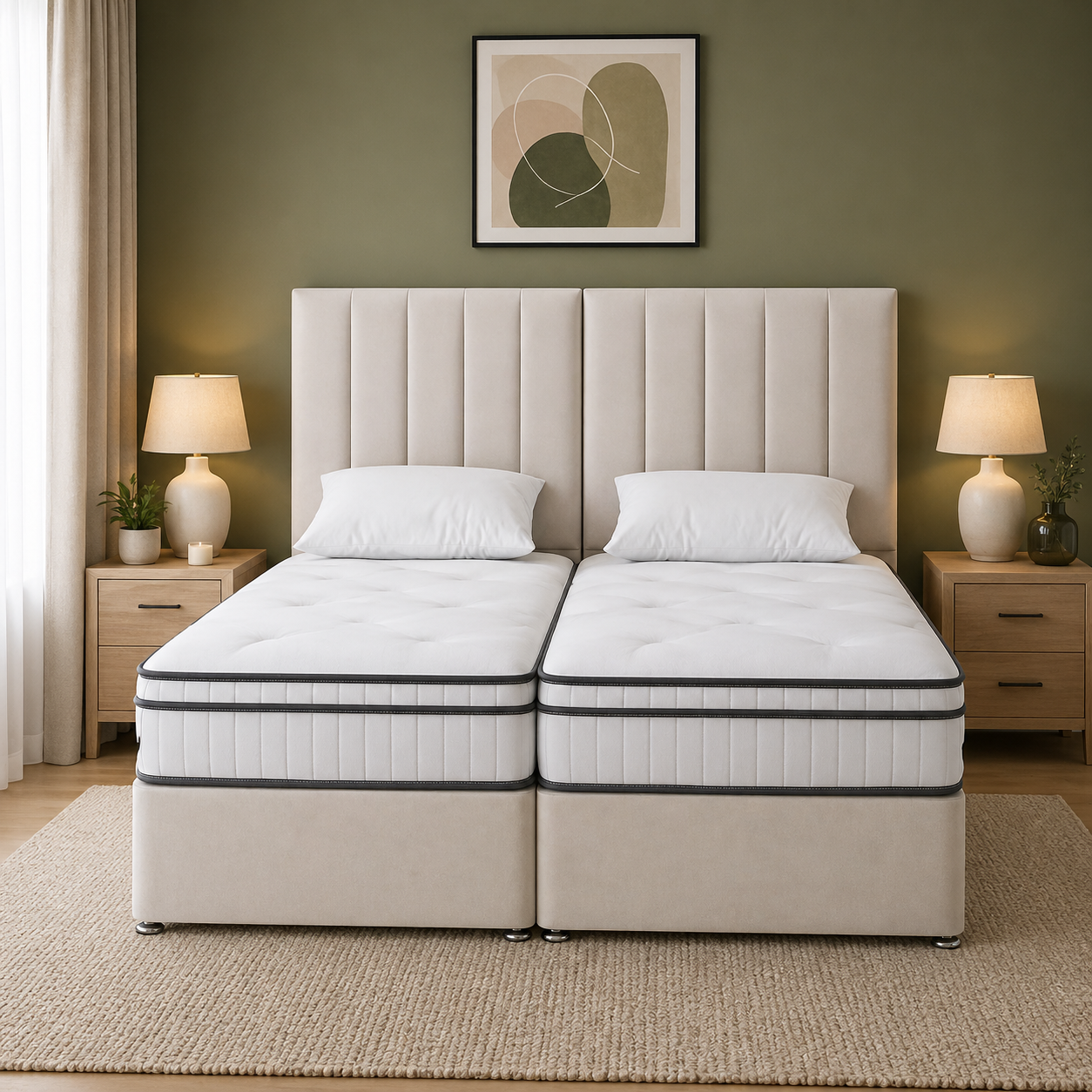DreamForm 2000 Pocket Spring Memory Foam Divan Bed Set