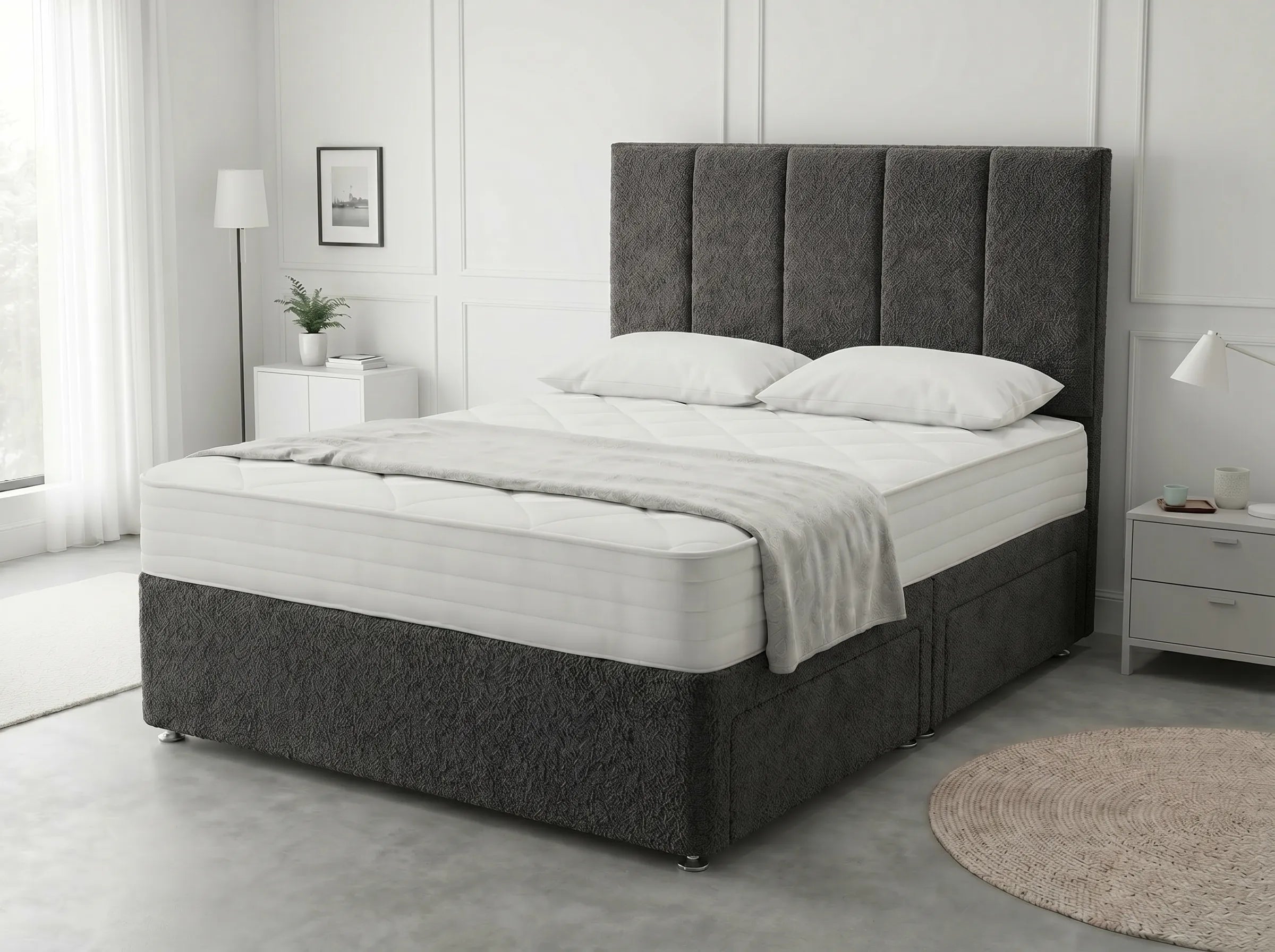Royal Curve Majesty | Divan Drawer Bed with Seamless Drawer Storage (UK) | Discount Bed Store (DBS) #DB148