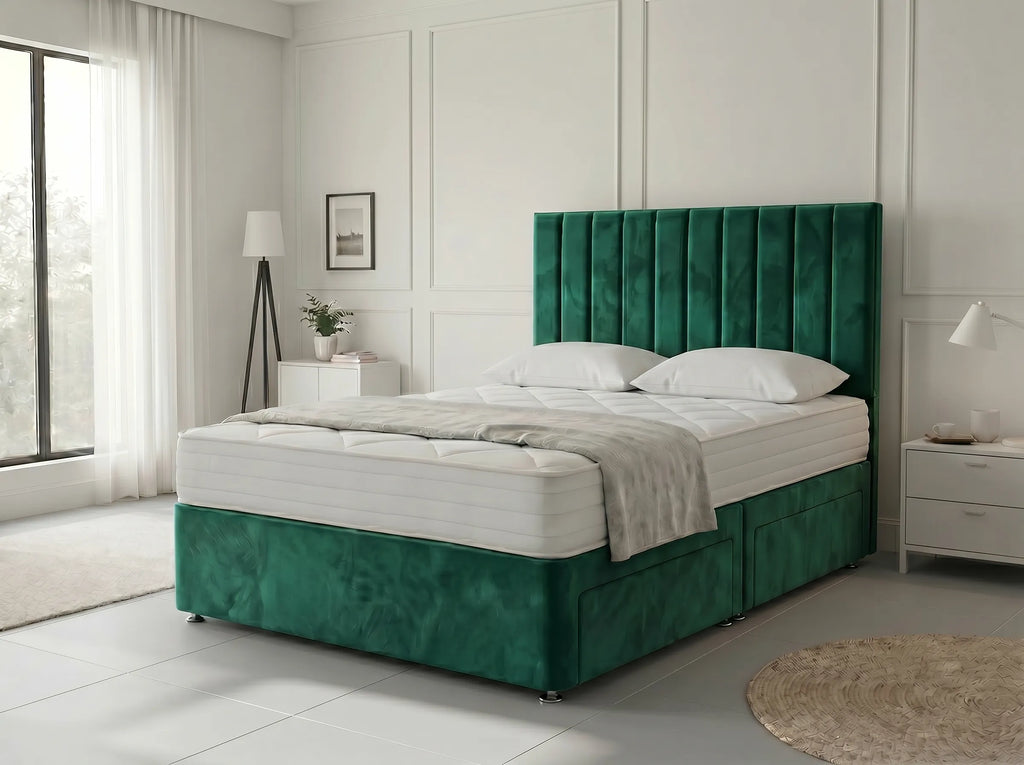 Regal Sleigh Haven Divan Drawer Bed with Side Storage Drawers (UK) | Discount Bed Store (DBS) #DB131