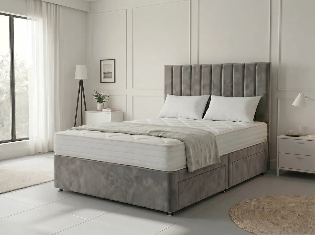 Regal Sleigh Haven Divan Drawer Bed with Side Storage Drawers (UK) | Discount Bed Store (DBS) #DB131