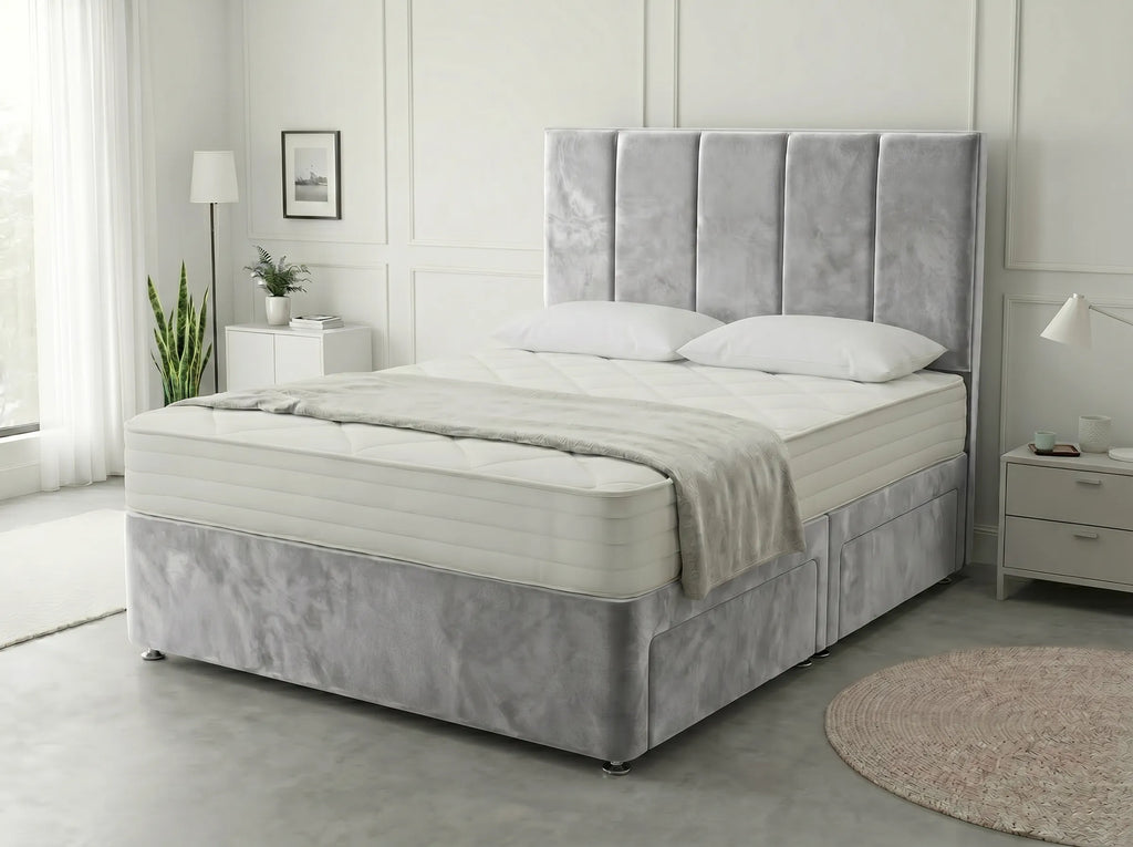 Royal Curve Majesty | Divan Drawer Bed with Seamless Drawer Storage (UK) | Discount Bed Store (DBS) #DB148