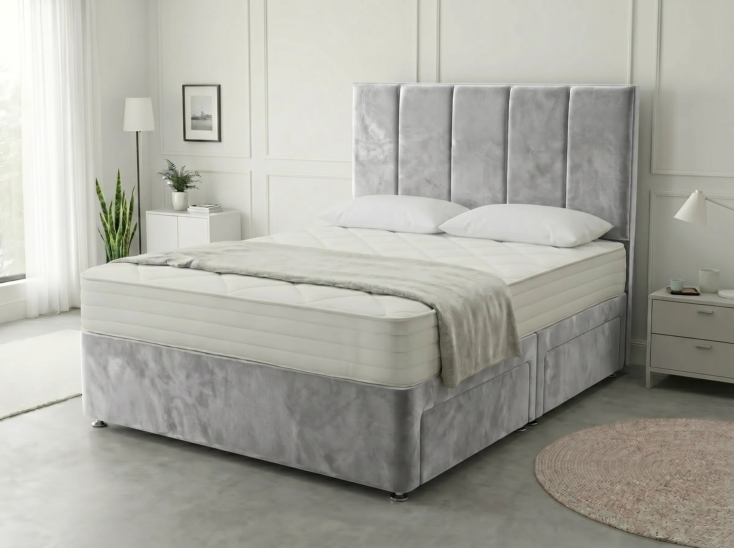Royal Curve Majesty | Divan Drawer Bed with Seamless Drawer Storage (UK) | Discount Bed Store (DBS) #DB148
