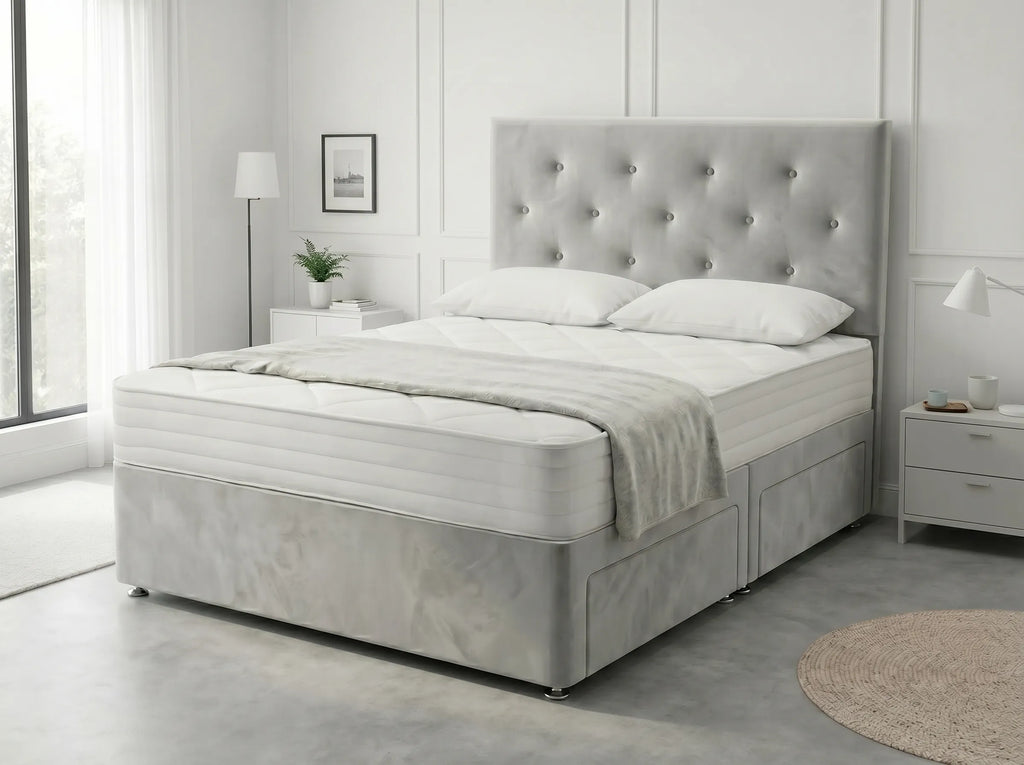 Royal Arch Serenity | Storage Divan Drawer Bed Frame with Built-In Drawers (UK) | Discount Bed Store (DBS) #DB134