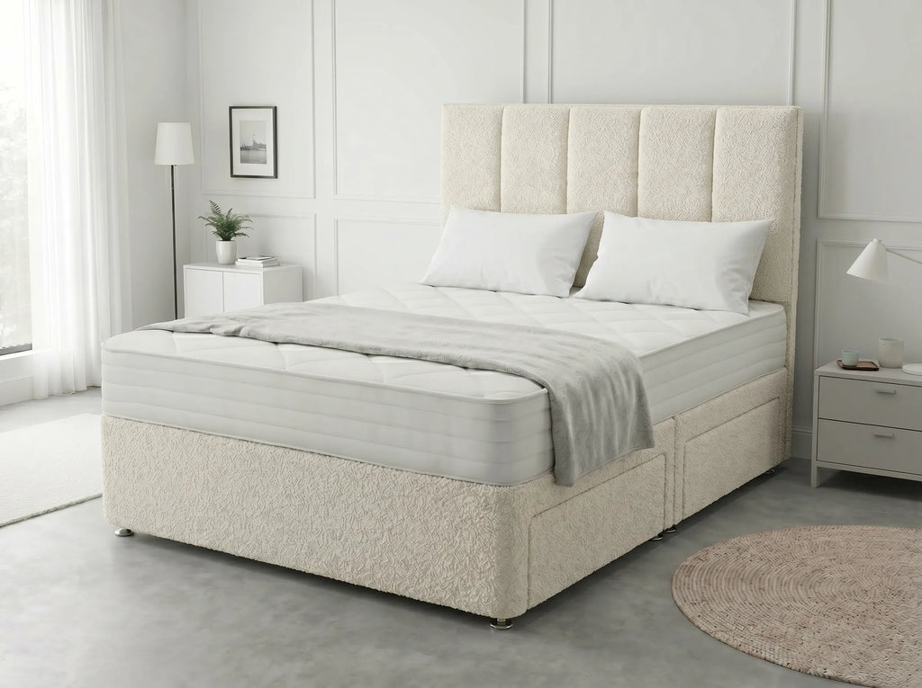 Royal Curve Majesty | Divan Drawer Bed with Seamless Drawer Storage (UK) | Discount Bed Store (DBS) #DB148