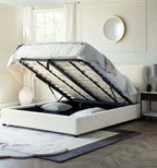 Luna Boucle Upholstered Bed