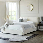 Luna Boucle Upholstered Bed