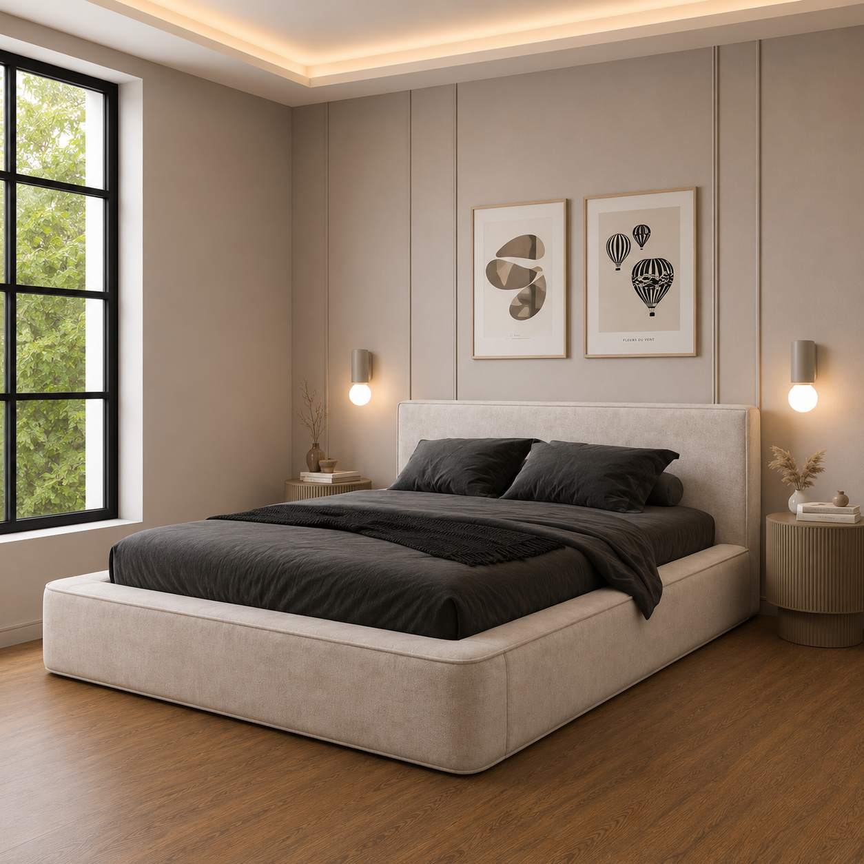 Majestique Ambassador Bed – Premium Upholstered Elegance | Discount Bed Store (DBS) #02