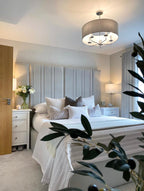 Prato Plain Upholstered Fabric Bed Frame