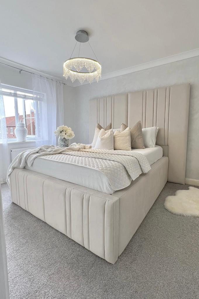 Prato Deluxe Upholstered Fabric Bed Frame