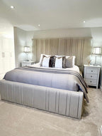 Prato Deluxe Upholstered Fabric Bed Frame