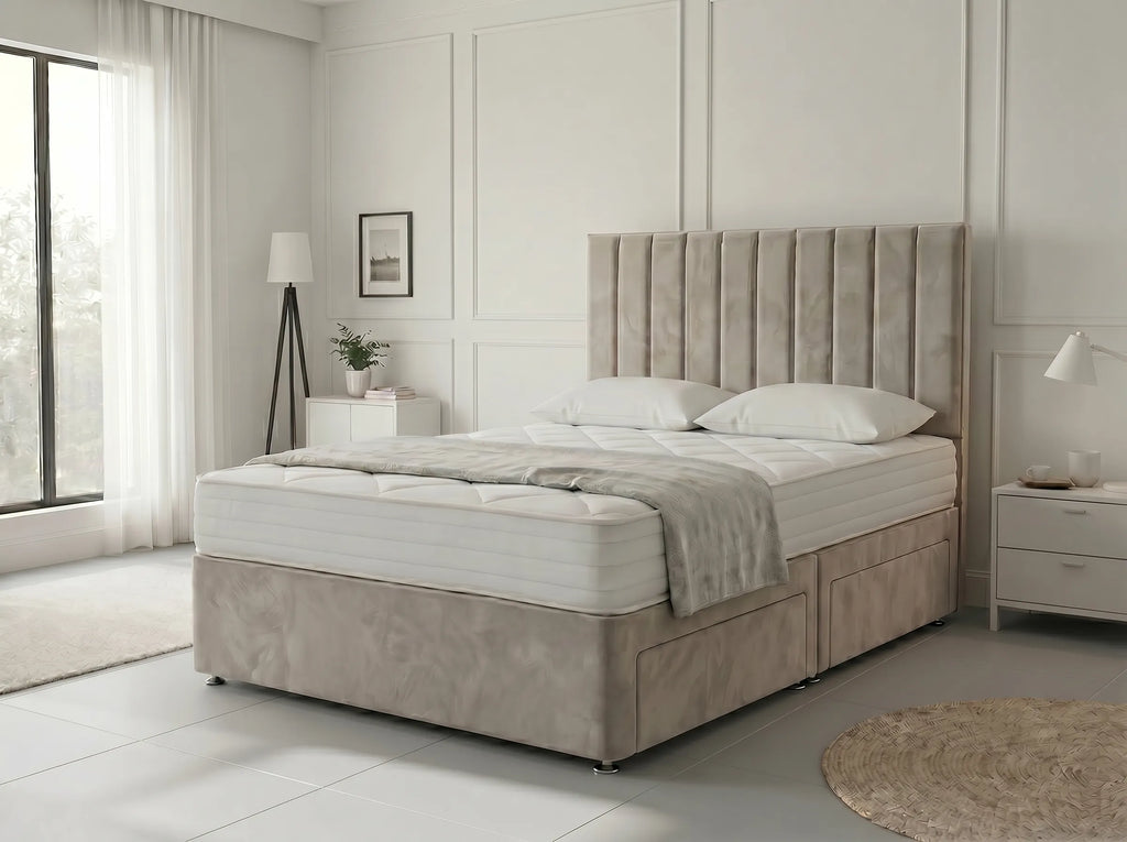 Regal Sleigh Haven Divan Drawer Bed with Side Storage Drawers (UK) | Discount Bed Store (DBS) #DB131