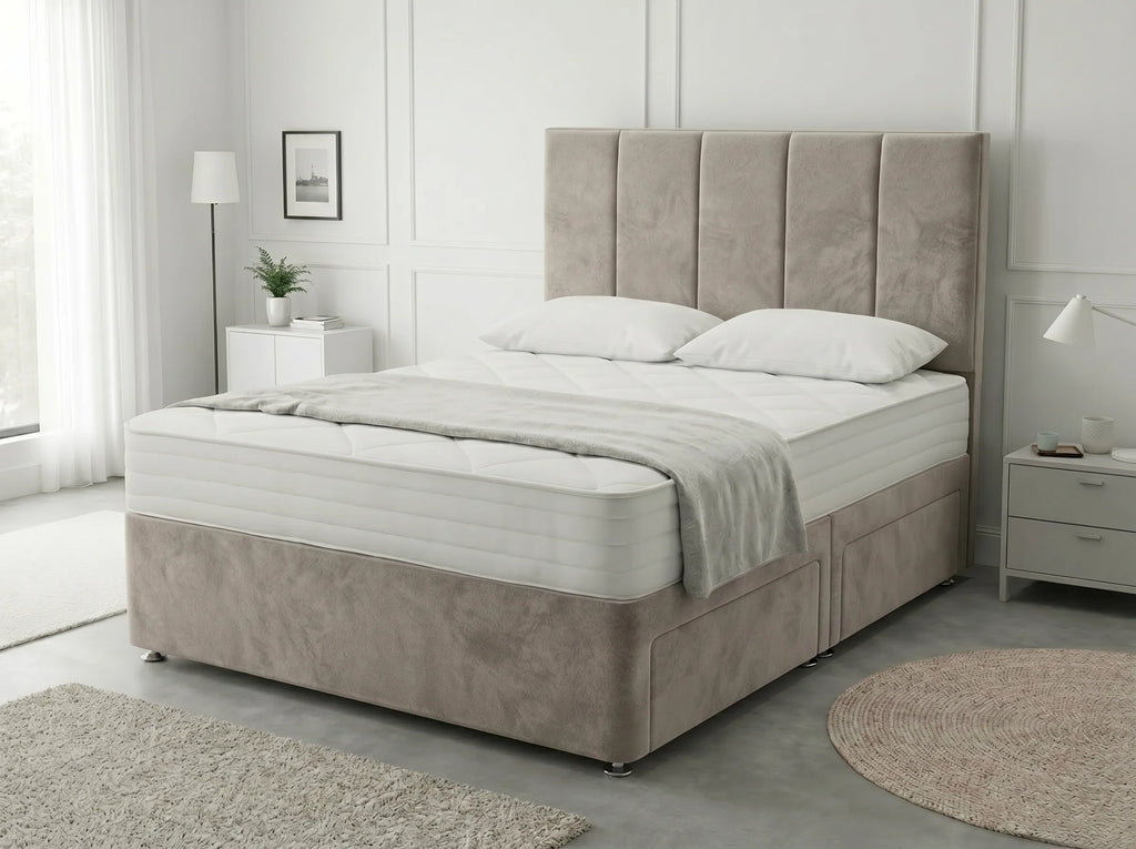 Royal Curve Majesty | Divan Drawer Bed with Seamless Drawer Storage (UK) | Discount Bed Store (DBS) #DB148