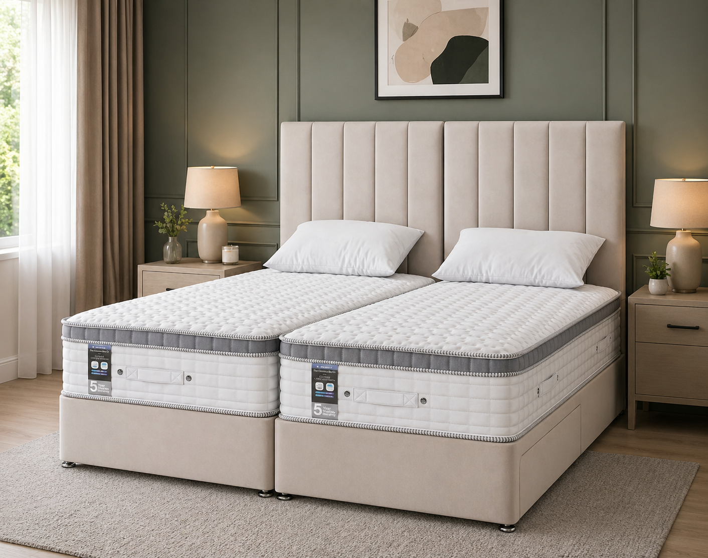 Peninsula Luxe 4000 Pocket Spring Split-Link Divan Bed System