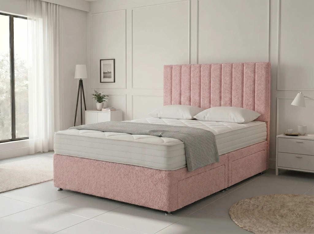 Modern Luxe Curve | Divan Drawer Bed Frame with Storage Drawers (UK) | Discount Bed Store (DBS) #DB150