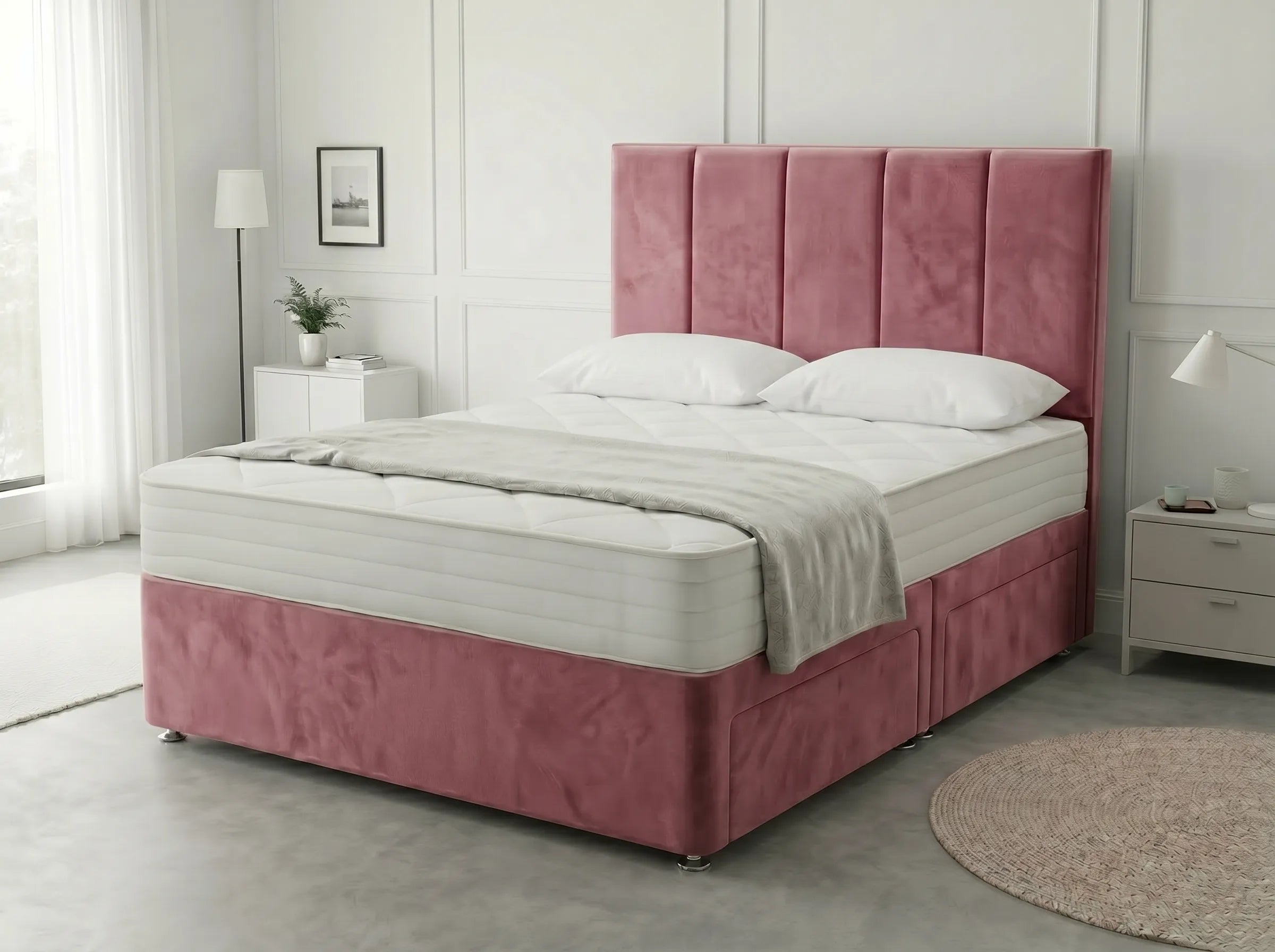 Royal Curve Majesty | Divan Drawer Bed with Seamless Drawer Storage (UK) | Discount Bed Store (DBS) #DB148