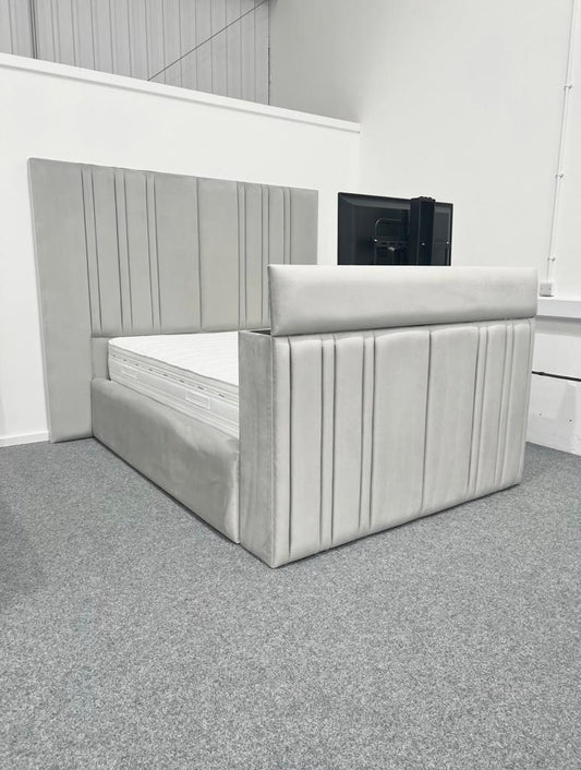 Prato TV Upholstered Fabric Bed