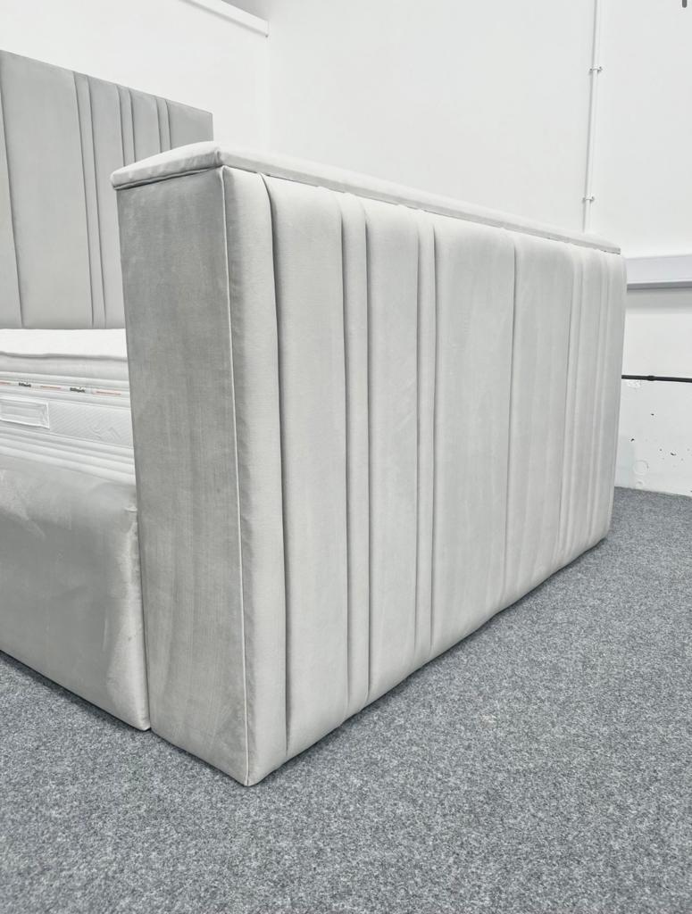 Prato TV Upholstered Fabric Bed
