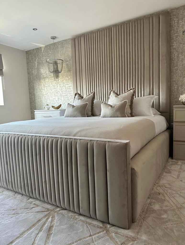 Riva Upholstered Fabric Bed Frame