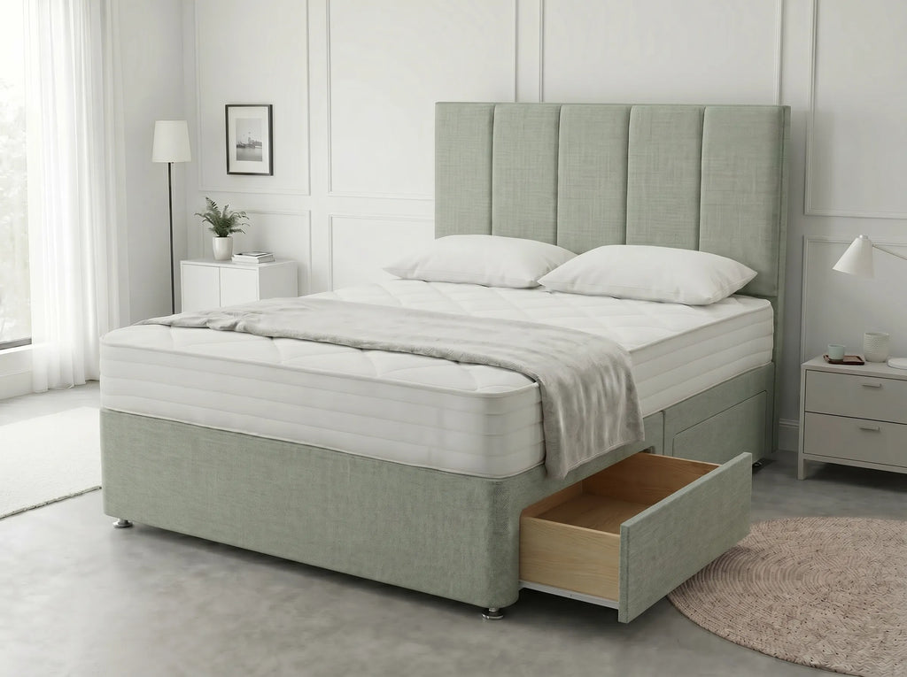 Royal Curve Majesty | Divan Drawer Bed with Seamless Drawer Storage (UK) | Discount Bed Store (DBS) #DB148