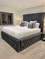 Savoy Chesterfield Upholstered Fabric Bed Frame
