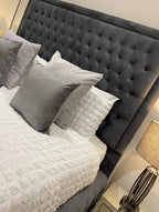 Savoy Chesterfield Upholstered Fabric Bed Frame