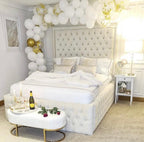 Savoy Chesterfield Upholstered Fabric Bed Frame