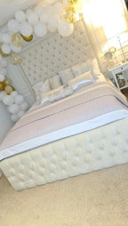 Savoy Chesterfield Upholstered Fabric Bed Frame