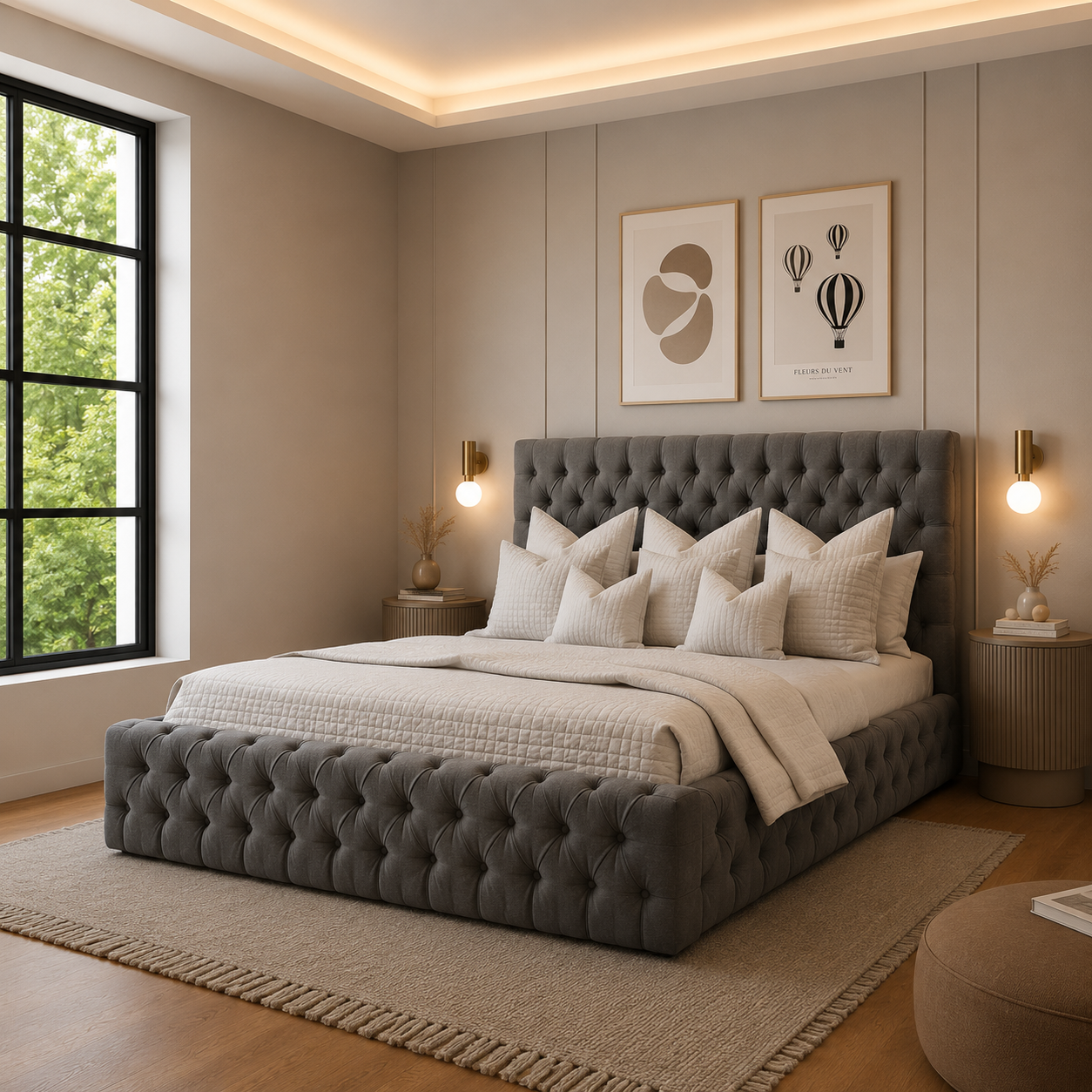 Serenique Ambassador Bed – Elegant UK Handmade Frame | Discount Bed Store (DBS) #08