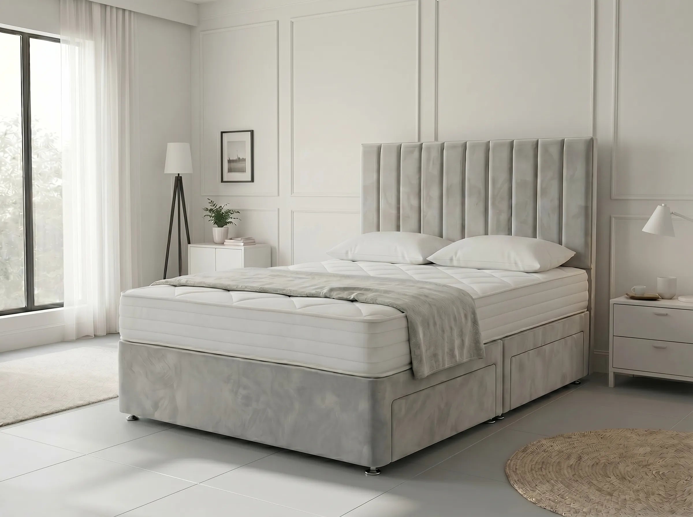 Regal Sleigh Haven Divan Drawer Bed with Side Storage Drawers (UK) | Discount Bed Store (DBS) #DB131