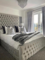 Sorento Chesterfield Upholstered Fabric Bed