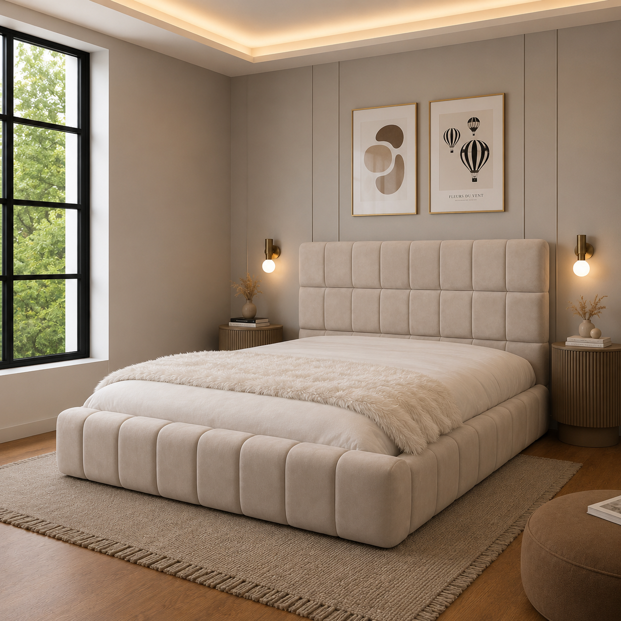 Valentique Ambassador Bed – Modern Chesterfield Luxury | Discount Bed Store (DBS) #09