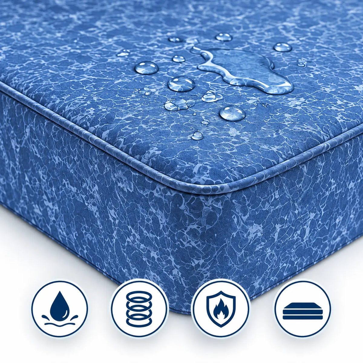 Nautilus Waterproof Open Coil Mattress – Medium Firm, CRIB 5, UK Sizes